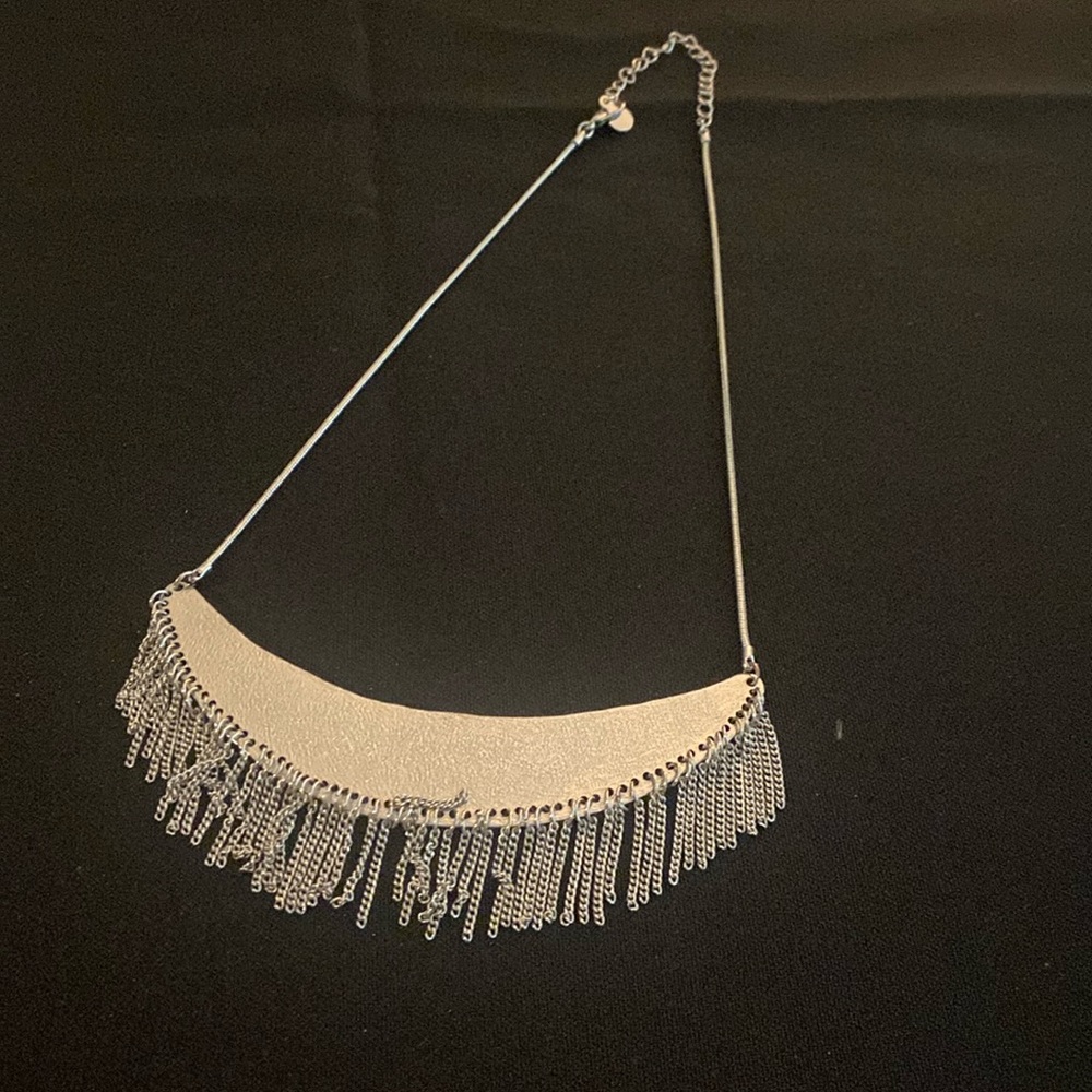 Loft Silver Bib Necklace